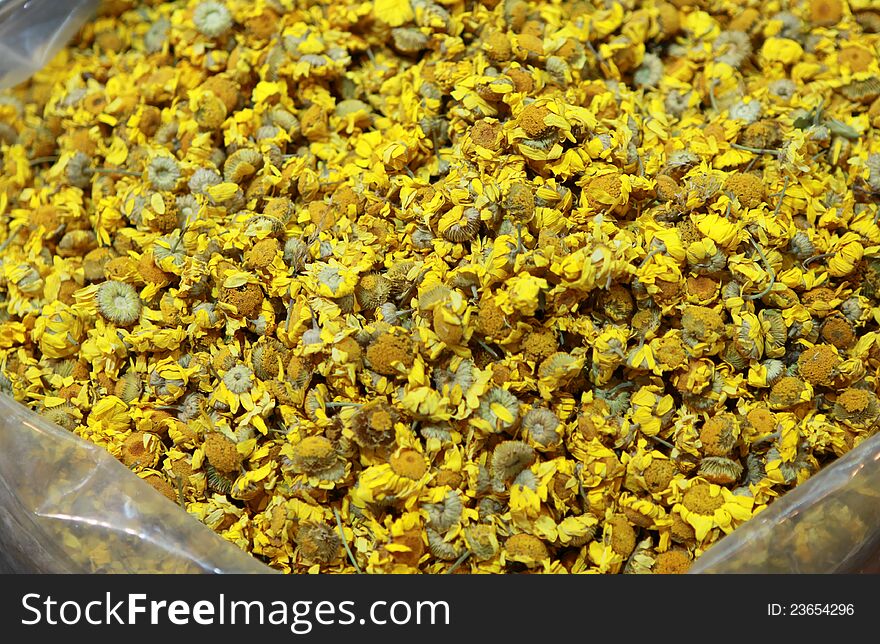 View of dried daish in the berbalist. It is a popular flower. View of dried daish in the berbalist. It is a popular flower.