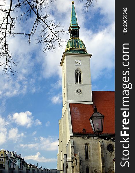 Old church in town Bratislava