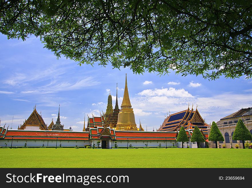 Phrakaew Temple in Bangkok of Thailand