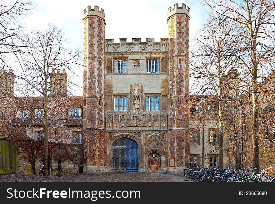 The Great Gate of Trinity college built in 1530, Cambridge. The Great Gate of Trinity college built in 1530, Cambridge