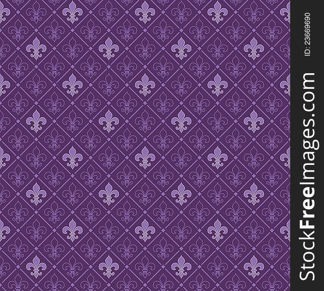 Violet Antique Seamless Wallpaper