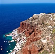 The Port At The Foot Of The Mountain. Stock Images The Port At The Foot Of The Mountain. Stock Images