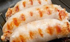 Delicious  Grilled Sausages Royalty Free Stock Images