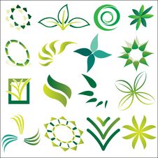 Green Ecological Logos Royalty Free Stock Images Green Ecological Logos Royalty Free Stock Images