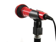 Microphone On Stand Royalty Free Stock Images