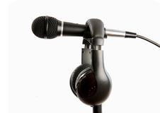 Microphone On Stand Royalty Free Stock Image