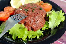Raw Ground Beef With Vegetables Royalty Free Stock Photo Raw Ground Beef With Vegetables Royalty Free Stock Photo
