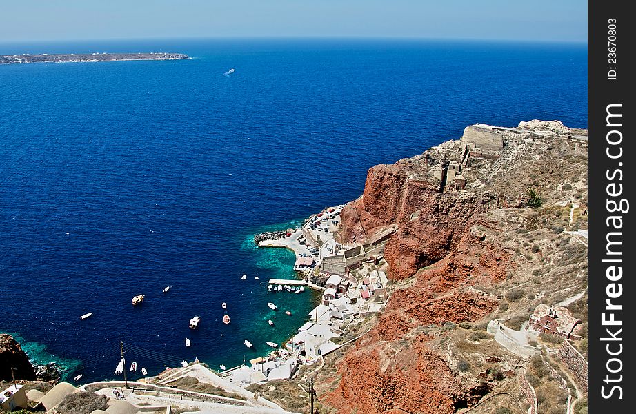 Port Of Santorini.