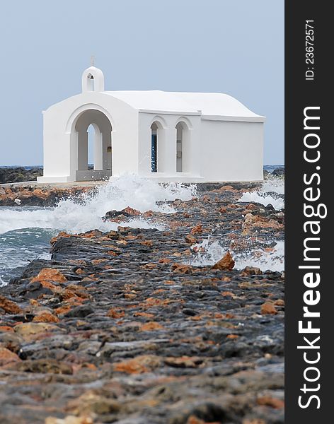 Christian chapel at the sea. Christian chapel at the sea