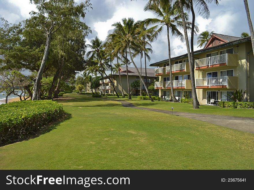 A resort located in Kauai, Hawaii. A resort located in Kauai, Hawaii