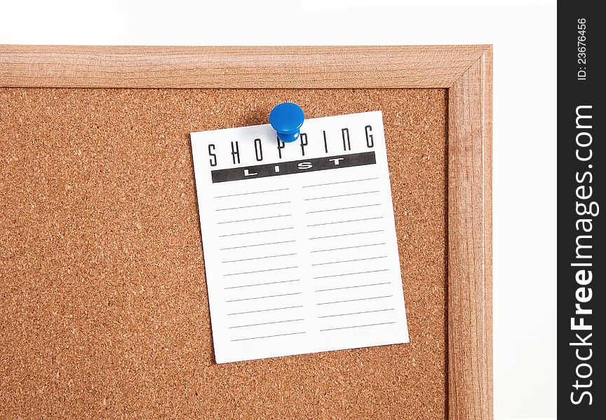 Shopping and to-do list notes. Shopping and to-do list notes