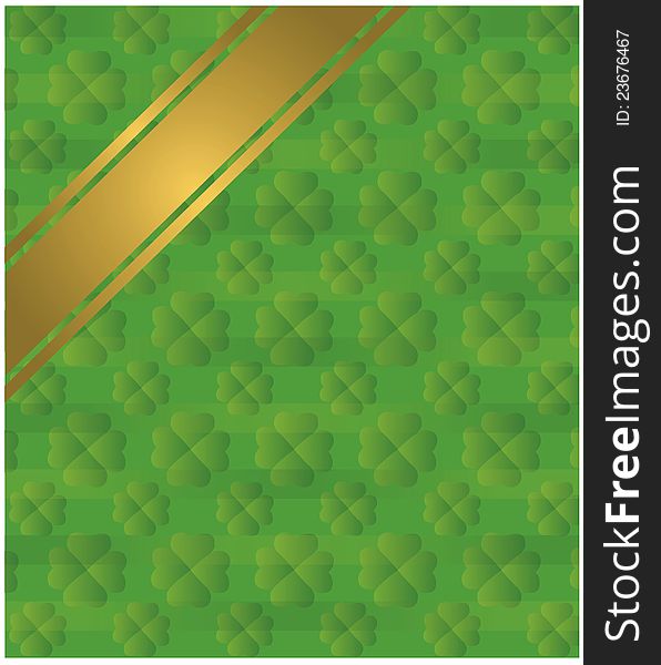 Clover leaf pattern to be used for St. Patrick's day publications. Clover leaf pattern to be used for St. Patrick's day publications