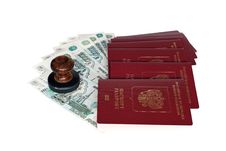 Passports Of Russian Federation Royalty Free Stock Photography Passports Of Russian Federation Royalty Free Stock Photography