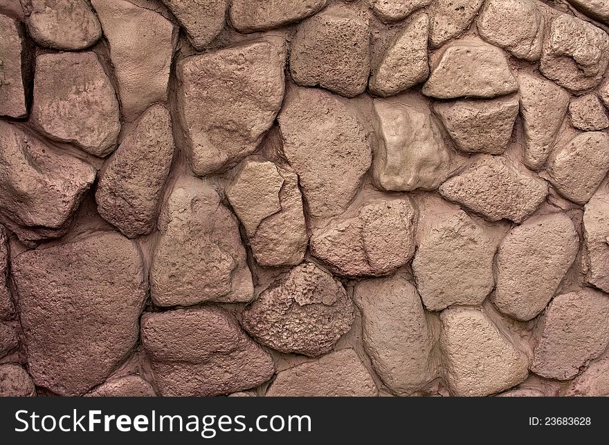 Mysterious wall is composed of beautiful building stones. Mysterious wall is composed of beautiful building stones