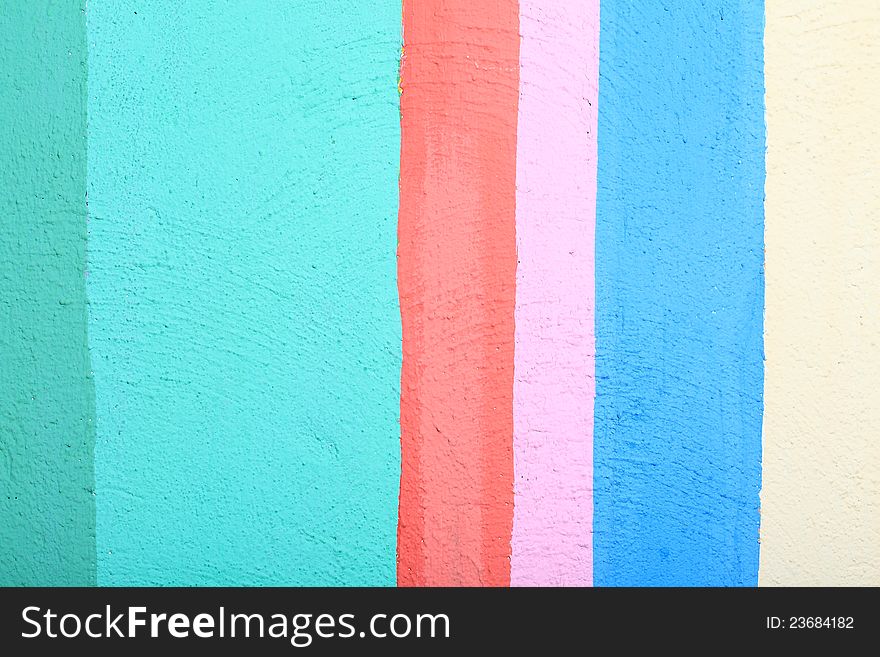 Colorful stripe concrete wall, background texture.