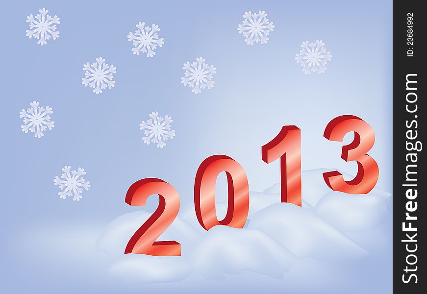 New year 2013 vector background