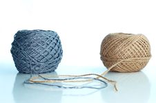 Two Balls Of Twine Royalty Free Stock Image