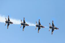 Four Fighter Jets Royalty Free Stock Images Four Fighter Jets Royalty Free Stock Images