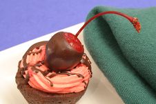 Chocolate Cherry Brownie Royalty Free Stock Photos Chocolate Cherry Brownie Royalty Free Stock Photos