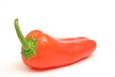 Red Bell Pepper On White Stock Photography Red Bell Pepper On White Stock Photography