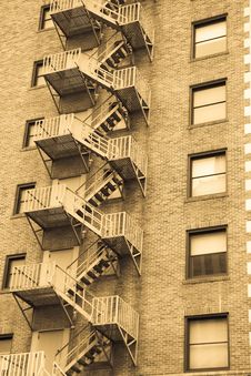 Fire Escape Ladder Royalty Free Stock Images Fire Escape Ladder Royalty Free Stock Images