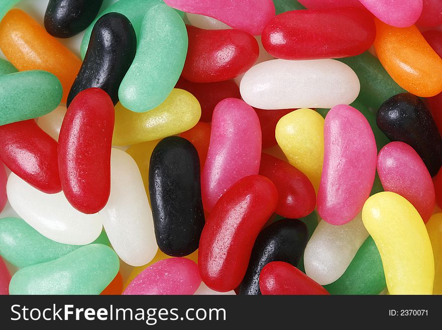 Multi colored jelly beans background close-up. Multi colored jelly beans background close-up