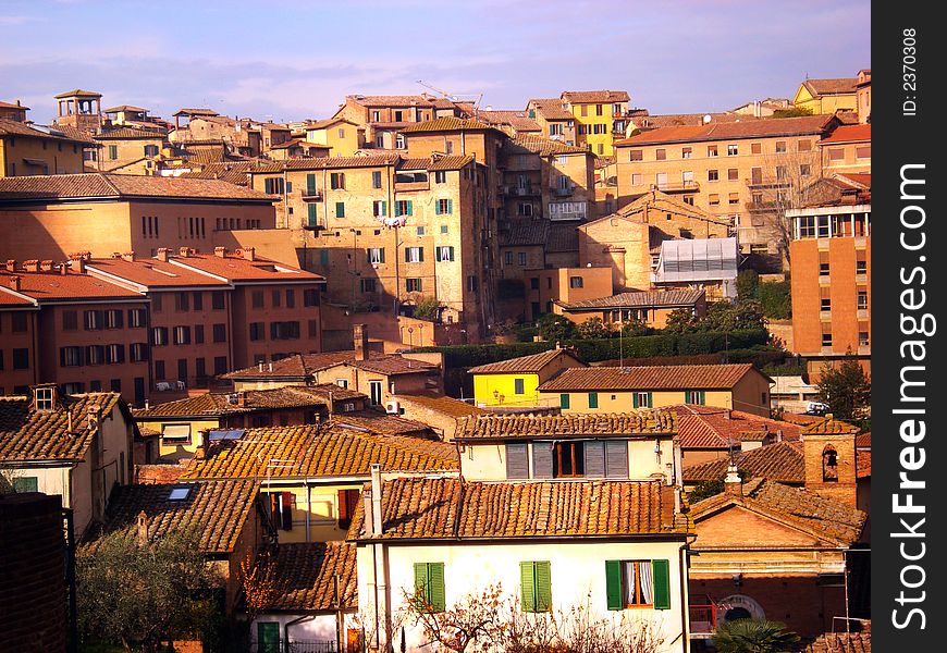 A village in Sienna Italy. A village in Sienna Italy