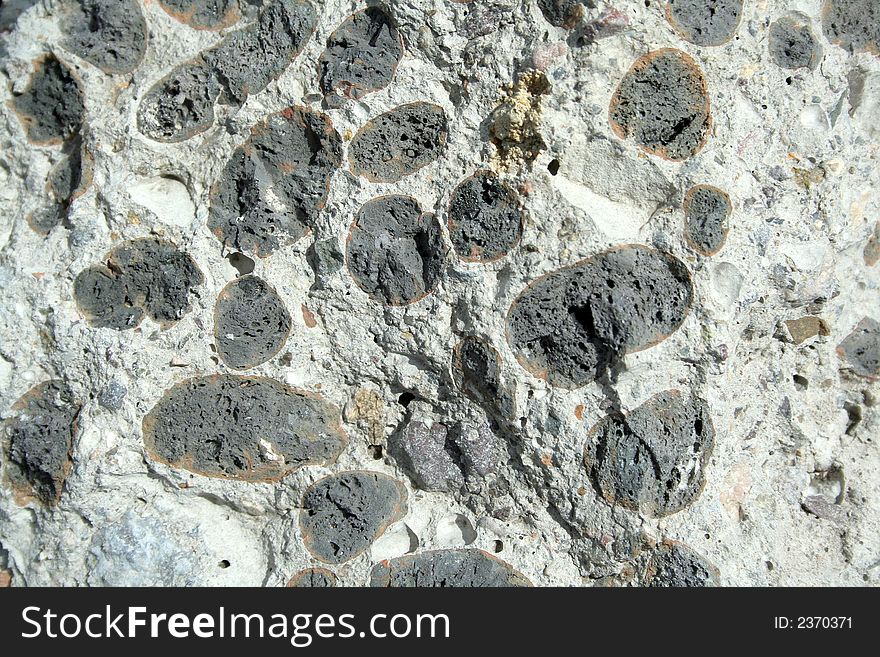 Background, grey stone with oval spots