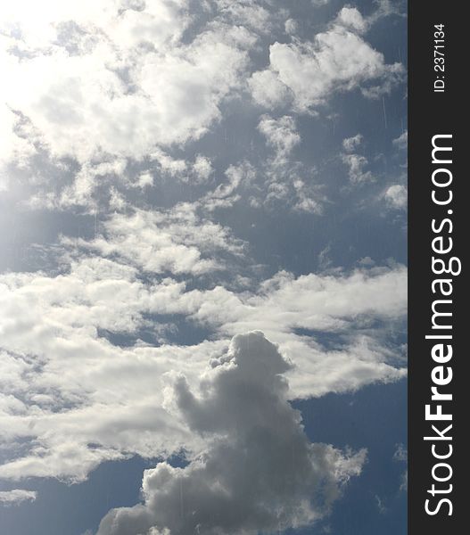 Clouds on the blue sky, white clouds, blue sky good as background. Clouds on the blue sky, white clouds, blue sky good as background