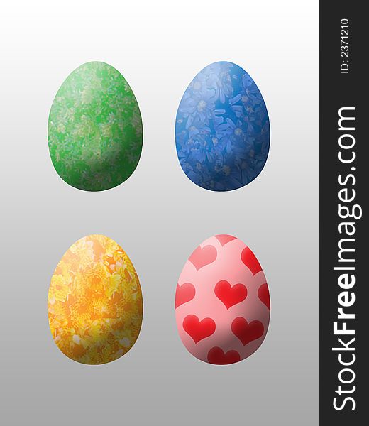 Four Easter Eggs