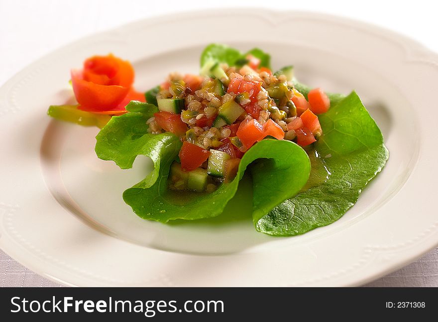 Fruit salad with pepino fruit