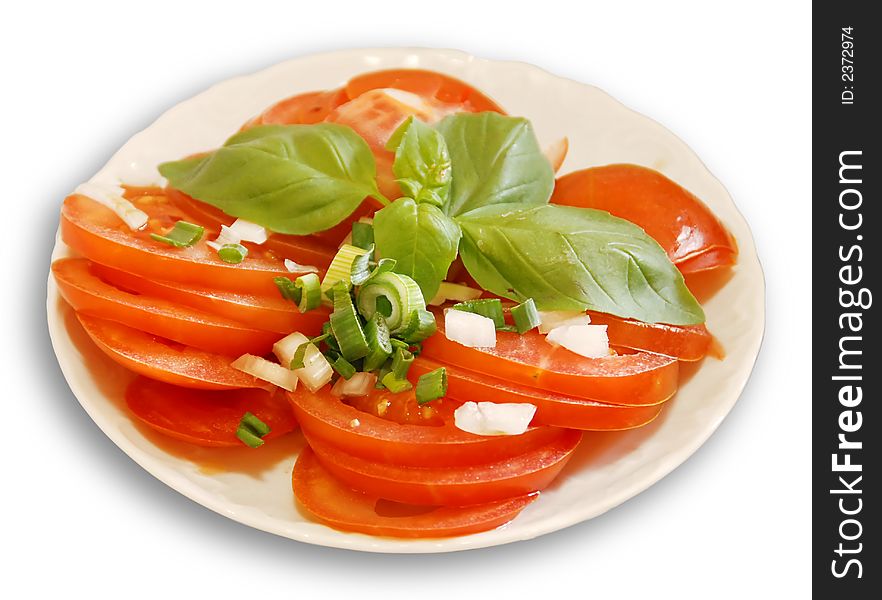 Tomatoes On A Plate