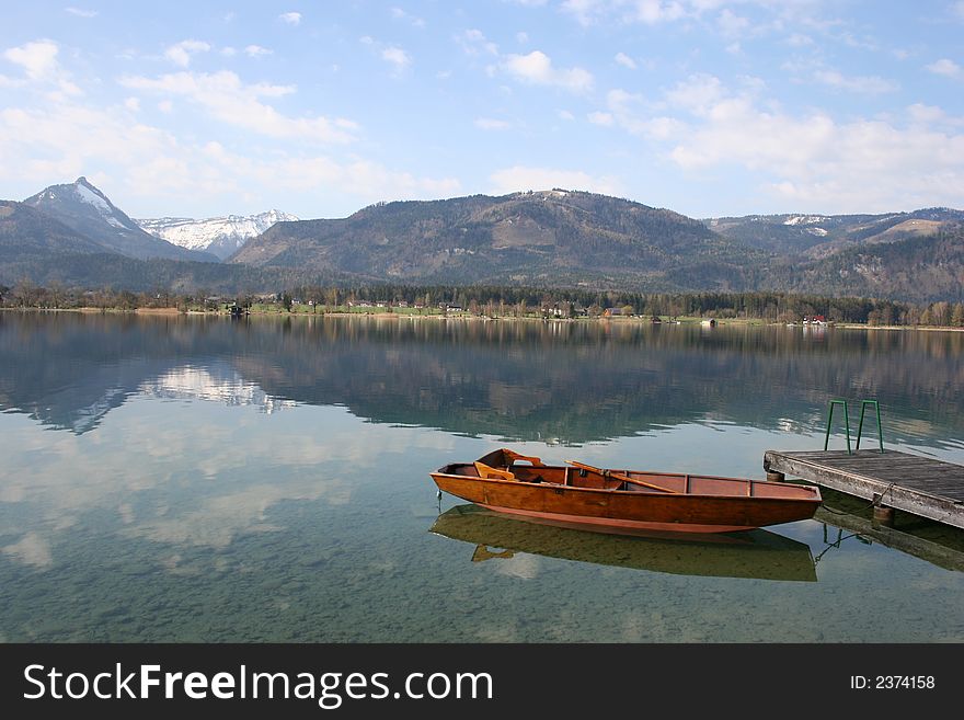 St. Wolfgang lake in Austria. St. Wolfgang lake in Austria
