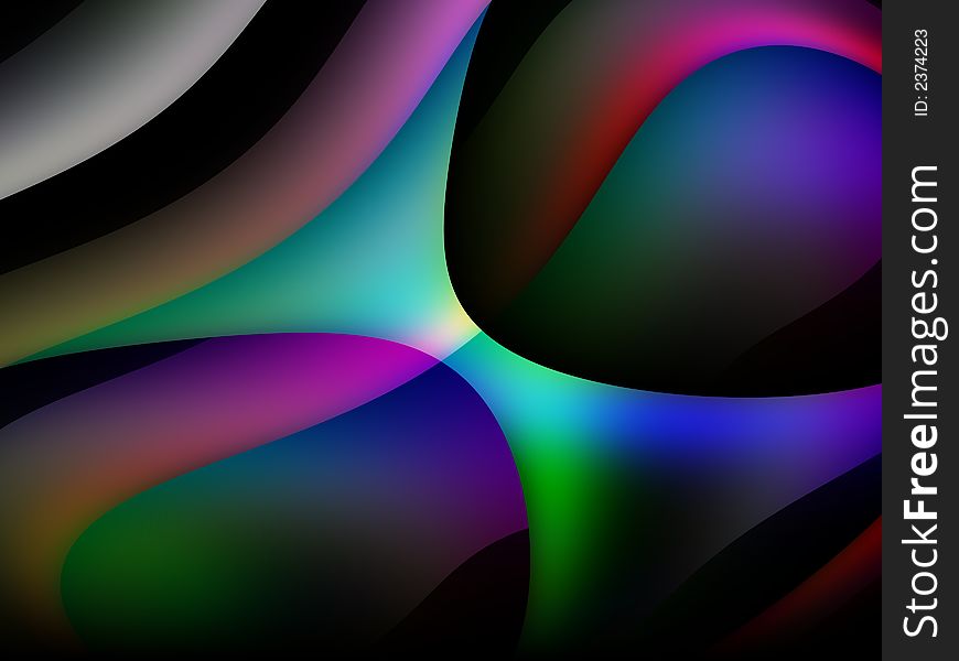 Curves and colors used to generate an interesting abstract image. Curves and colors used to generate an interesting abstract image