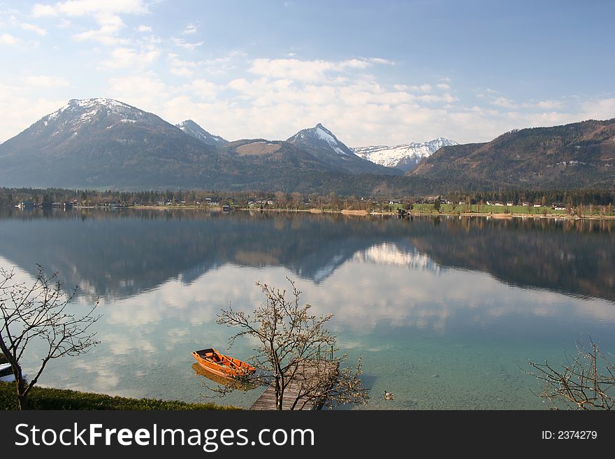 St. Wolfgang lake in Austria. St. Wolfgang lake in Austria