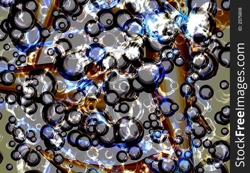 Abstract background made of balls diffusion. Illustration made on computer. Abstract background made of balls diffusion. Illustration made on computer.