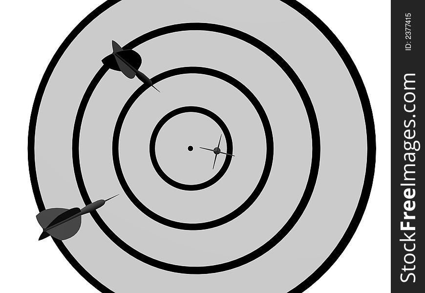 Three dewrts on  its  way to target. Three dewrts on  its  way to target