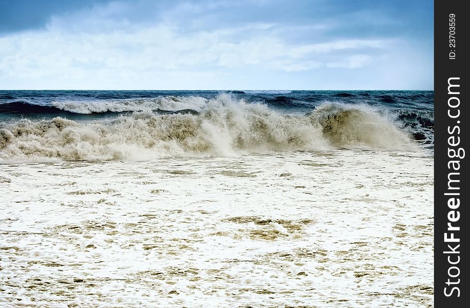 Storm on black sea,waves. Storm on black sea,waves