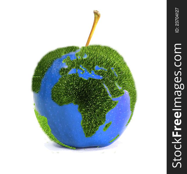 Composition of earth apple background