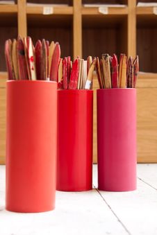 Bamboo Cylinder For Fortune Tell Royalty Free Stock Photo Bamboo Cylinder For Fortune Tell Royalty Free Stock Photo