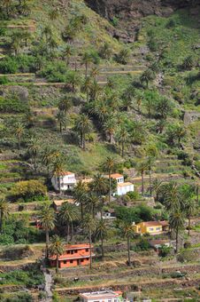Mountainous Landscape On La Gomera Royalty Free Stock Photos