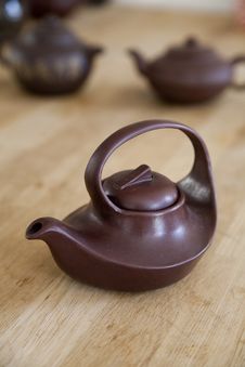 Asian Ceramic Teapots Stock Images