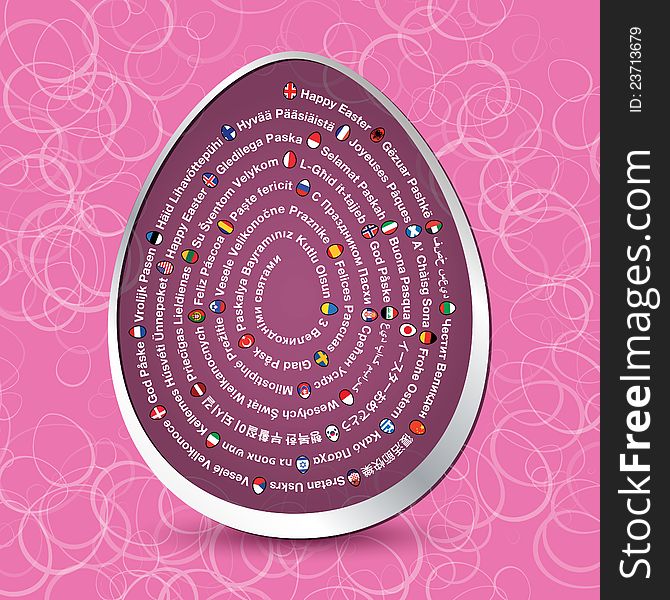 International Happy Easter Egg In 39 Languages