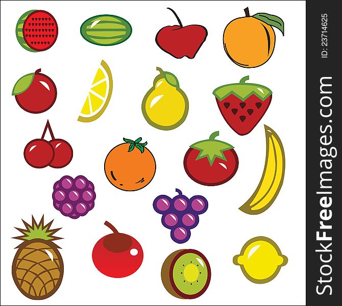 Vector Fruit Collection