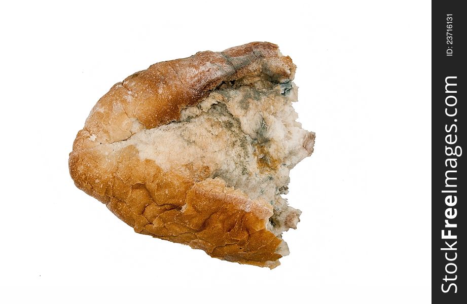 Mouldy white bread