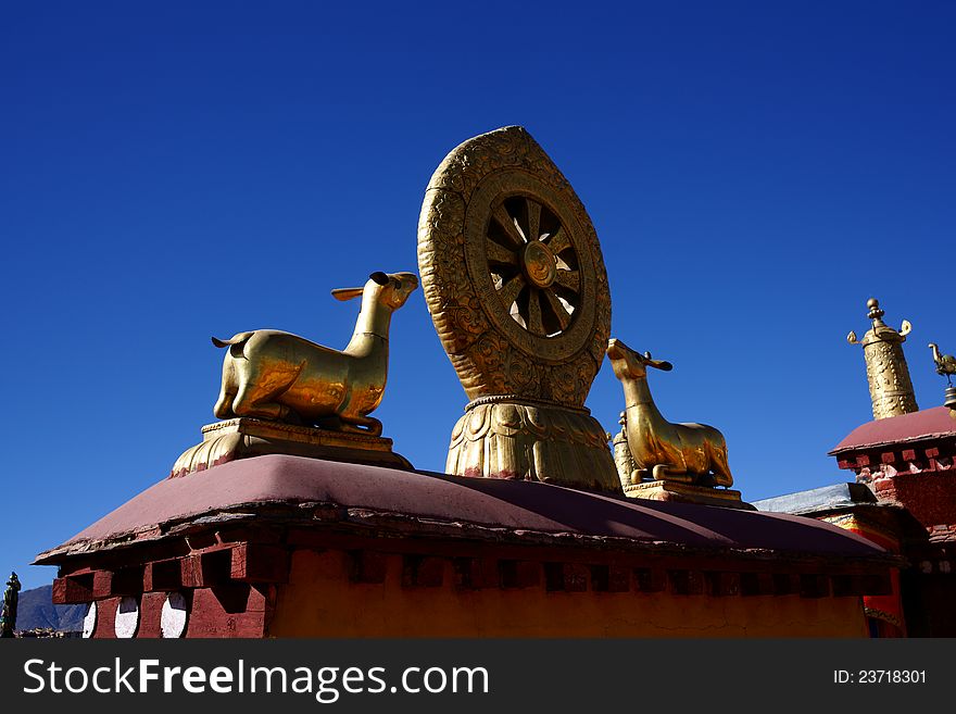 Potala Palace (a legendary palace in Lhasa, Tibet. Potala is the Sanskrit pronunciation of Buddha's Mountain.)