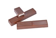 Whole And Half Small Milk Chocolate Stock Photography Whole And Half Small Milk Chocolate Stock Photography