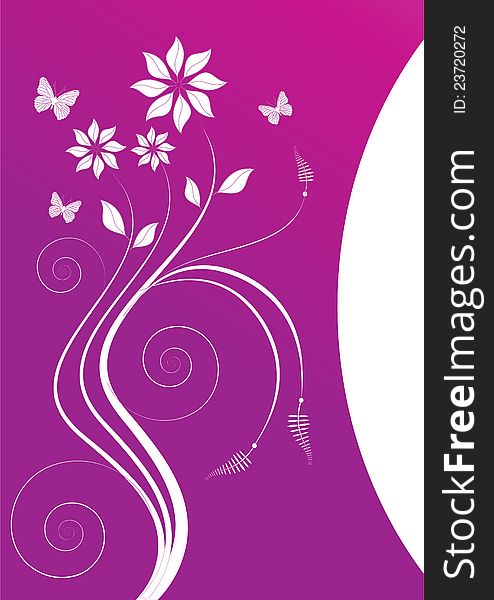 Abstract floral background with grid. Vector illustration. Abstract floral background with grid. Vector illustration.