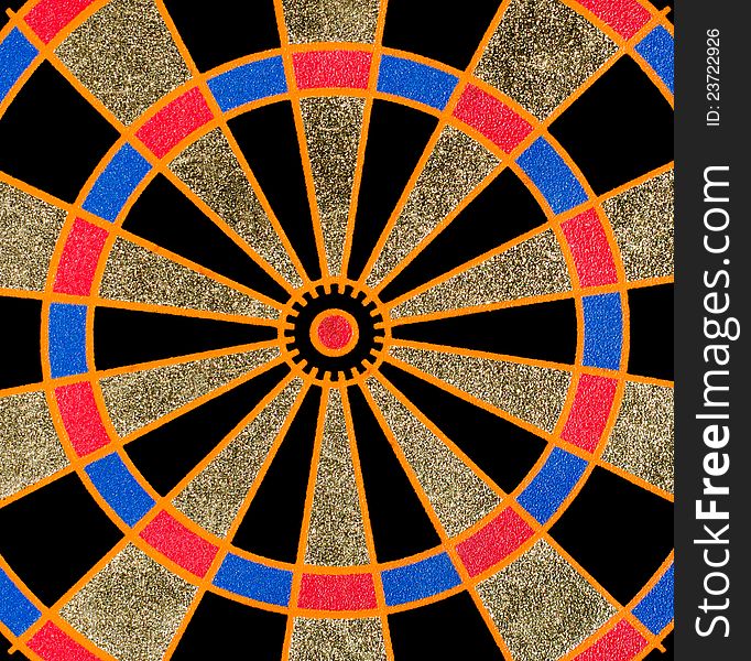 Texture Of The Dartboard