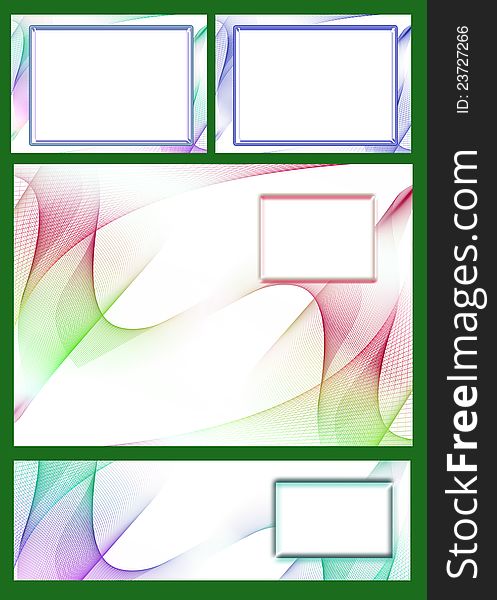 Illustration templates for school notebook. Illustration templates for school notebook